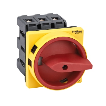 MSD40310R ВЫКЛЮЧАТЕЛЬ-РАЗЪЕДИНИТЕЛЬ 3P 40A IP20 С КРАСНОЙ РУКОЯТКОЙ НА ДВЕРЦУ 4 ВИНТАМИ С ЗАМКОМ